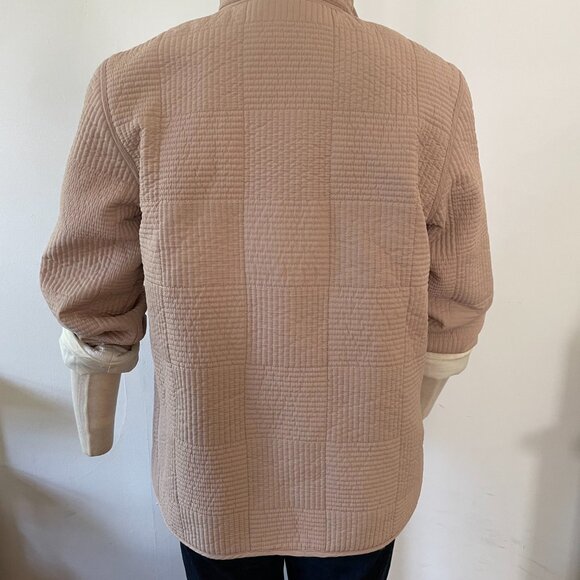Gallery Quilted Jacket – Dusty Blush / Nude Tone Textured Quilted Coat–Women’s M - Picture 5 of 7
